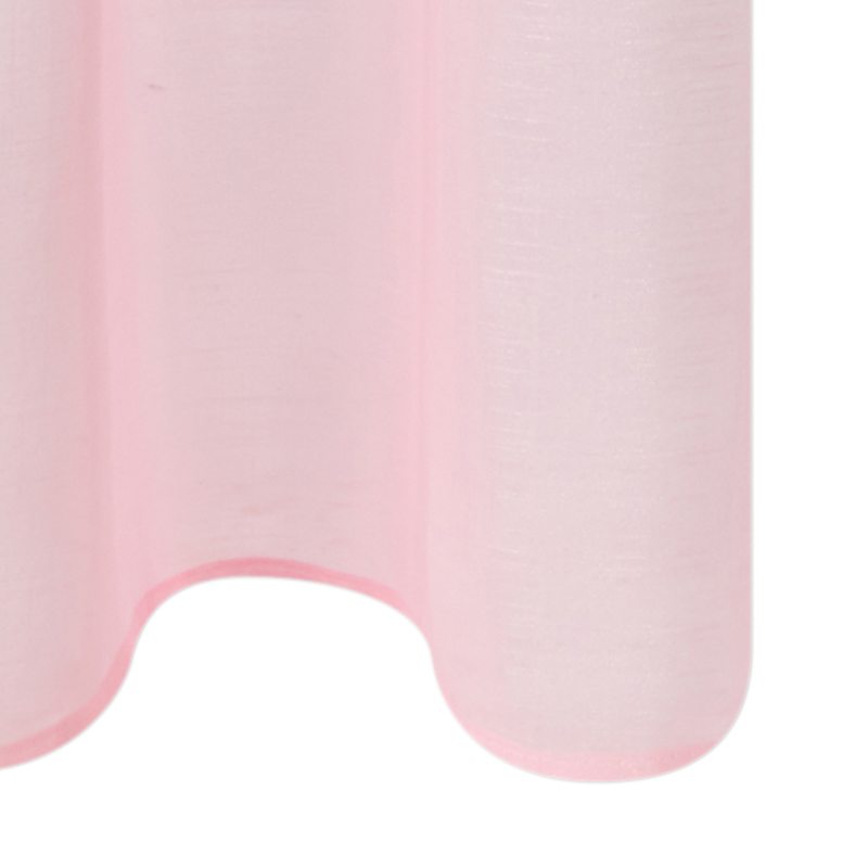 Voilage ÉTAMINE GIVRÉE coloris rose poudré 145 x 240 cm