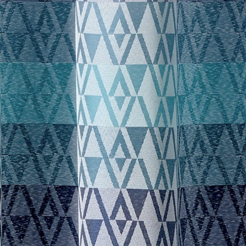 Rideau CANASTA coloris bleu 145 x 255 cm