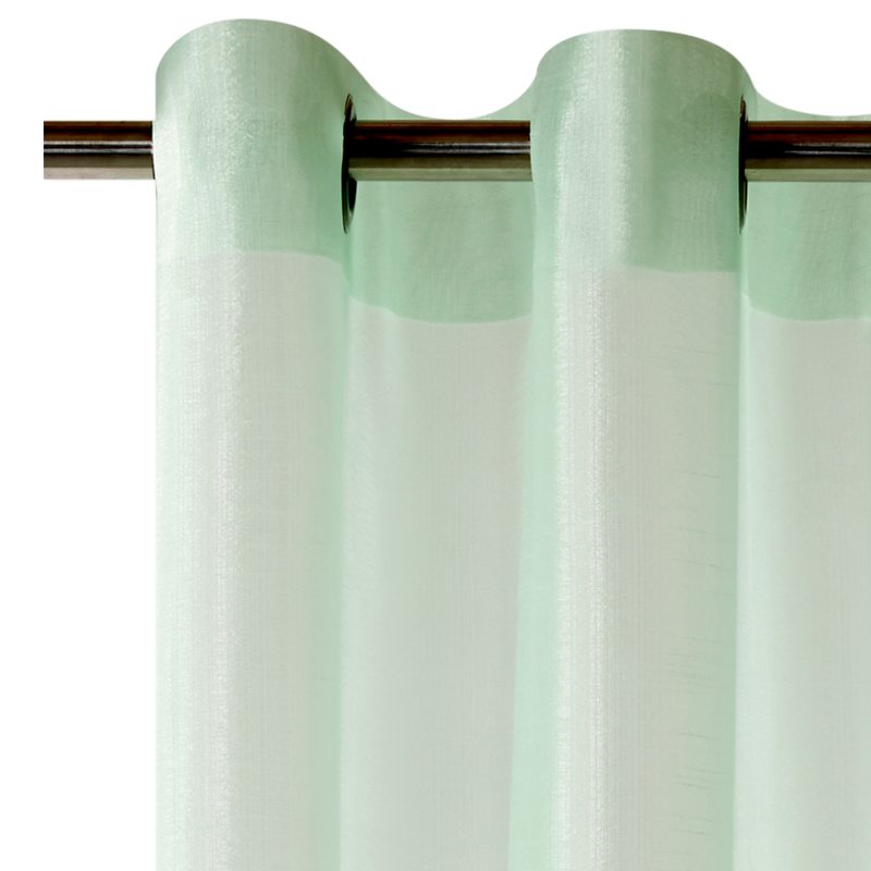 Voilage MAPUTO coloris vert d'eau 145 x 240 cm