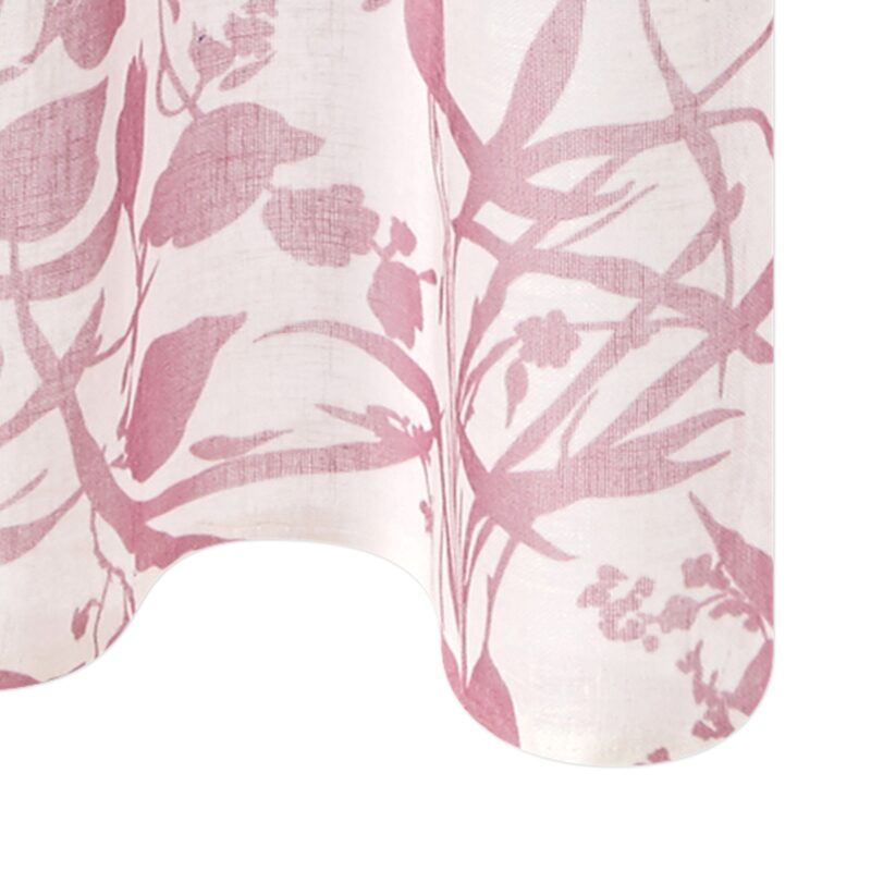 Voilage CANOPÉE coloris rose pastel 140 x 280 cm