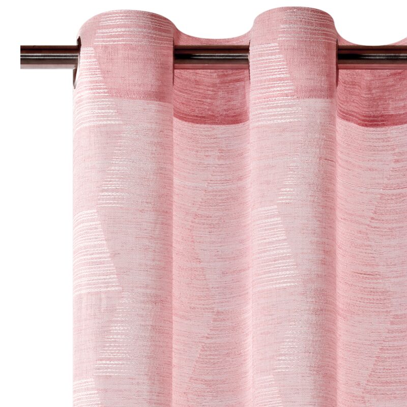 Voilage TOTEM coloris rose poudré 140 x 240 cm