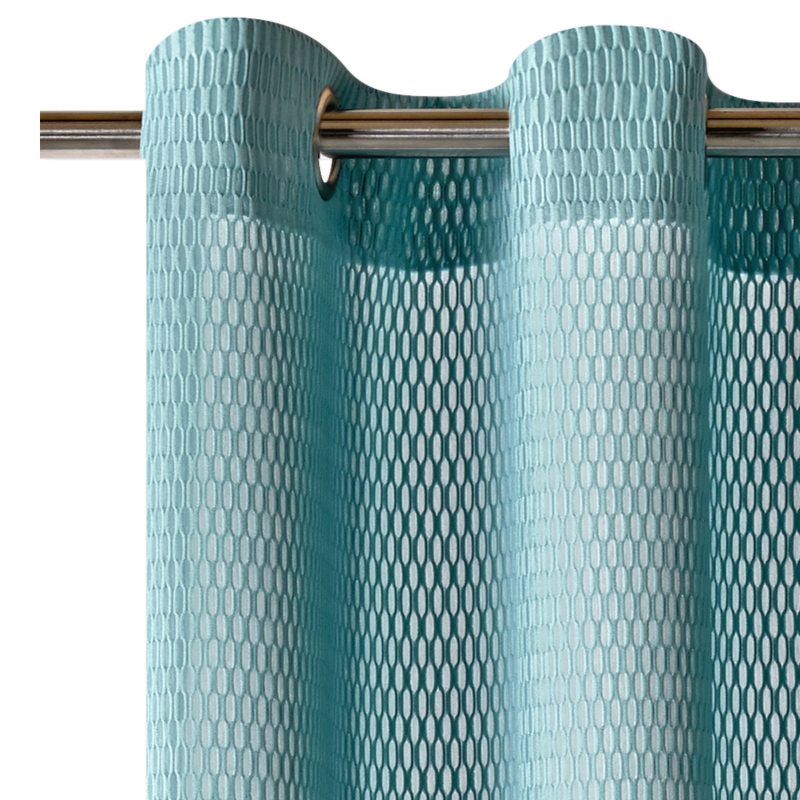 Voilage MAYA coloris bleu grisé 140 x 270 cm