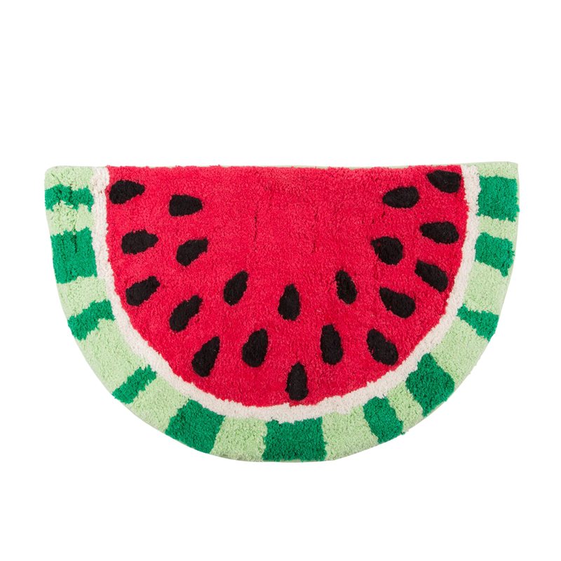 Tapis WATERMELON coloris rouge 37 x 57 cm