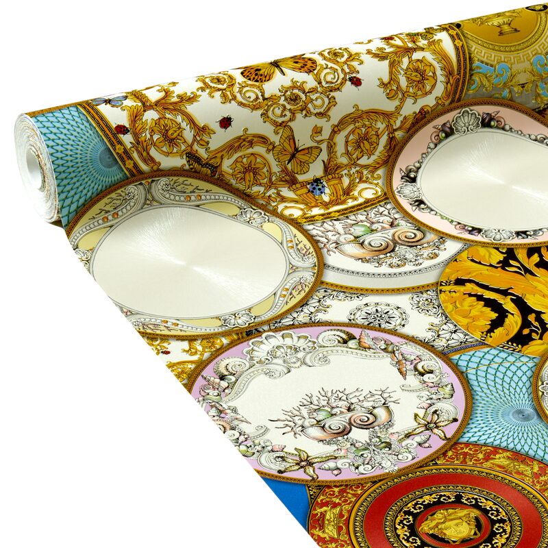 Papier peint intissé VERSACE COPPA coloris multicolore