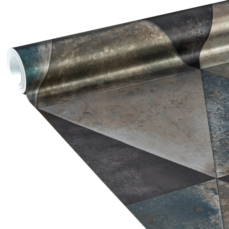 Papier peint intissé COBALT coloris gris métallique