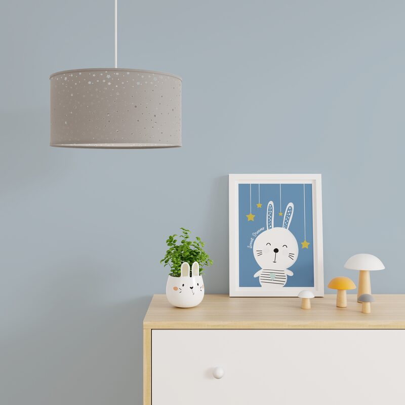 Suspension STARS coloris gris 23 x 40 cm