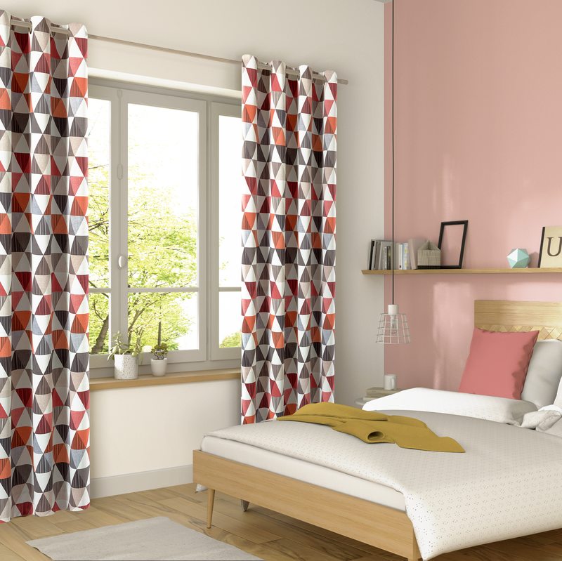 Tissu LIEGE coloris orange