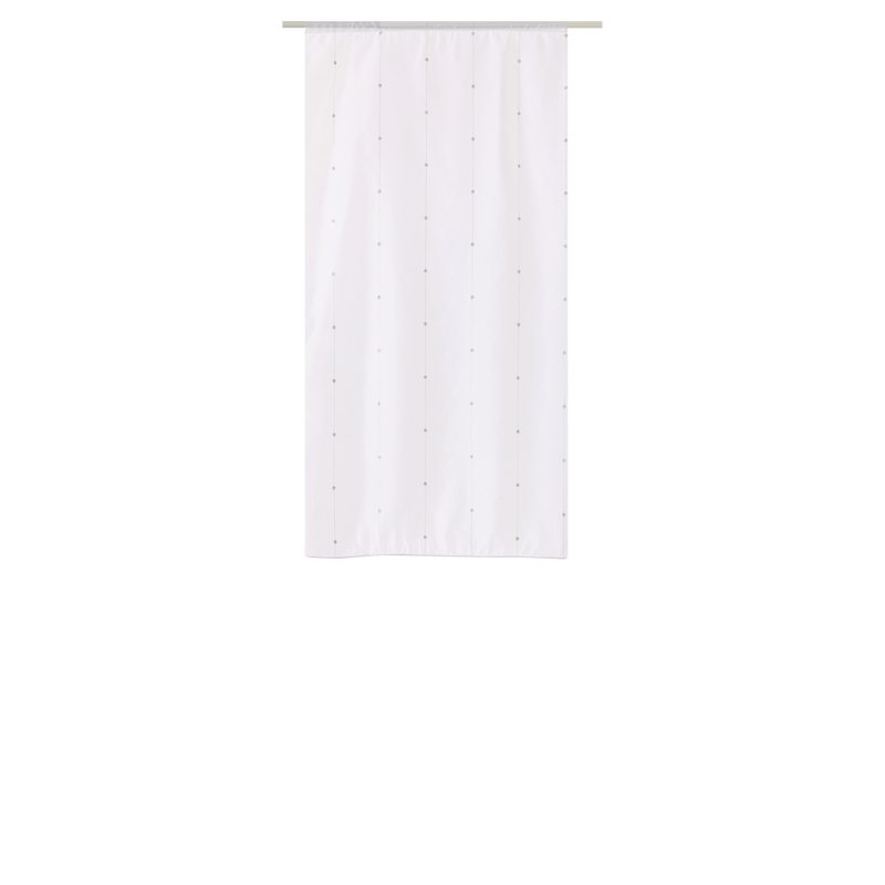 Vitrage COMÈTE coloris blanc 65 x 130 cm