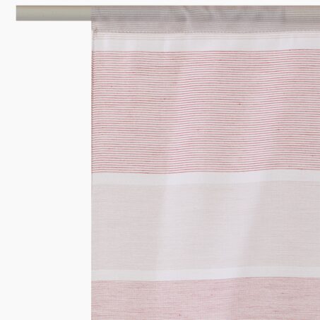 Vitrage LINY coloris rouge brique 58 x 120 cm