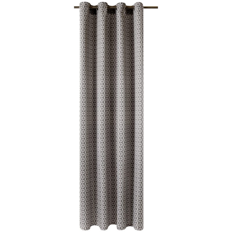 Rideau DAKOTA coloris gris 140 x 260 cm