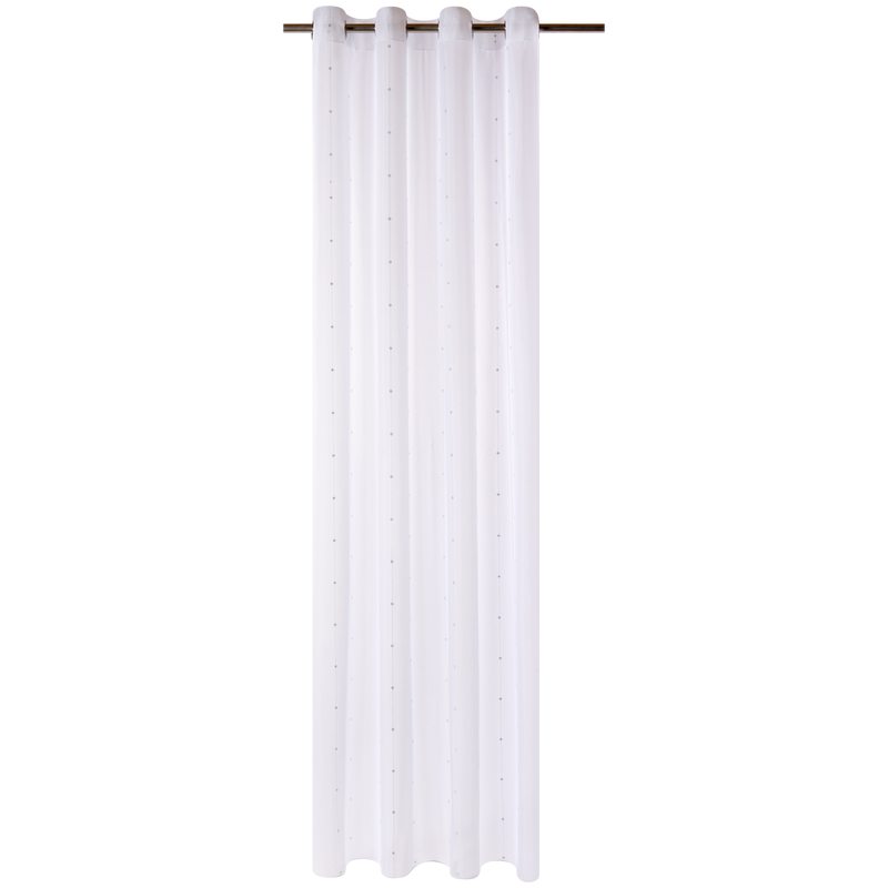 Voilage COMÈTE coloris blanc 140 x 260 cm