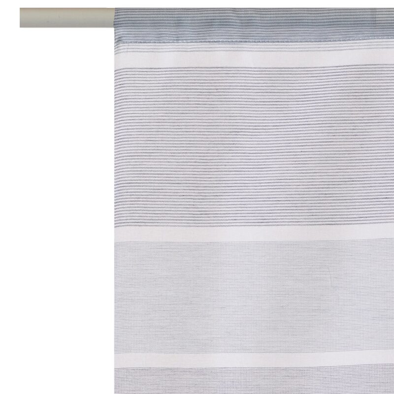 Vitrage LINY coloris bleu 58 x 120 cm