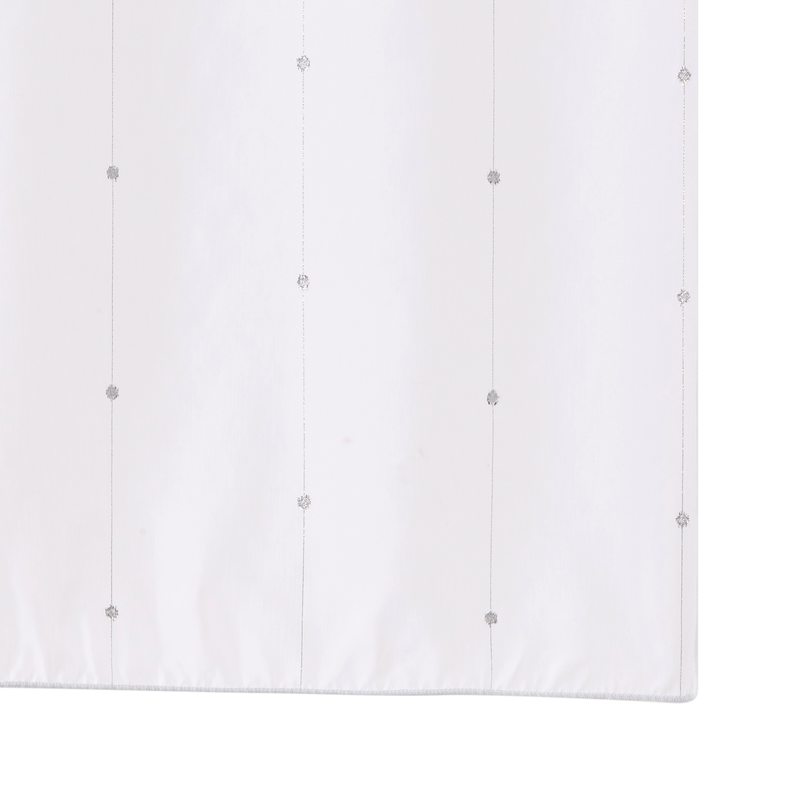 Vitrage COMÈTE coloris blanc 65 x 130 cm