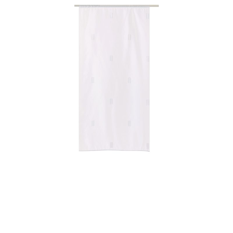 Vitrage CLUB coloris blanc 65 x 130 cm