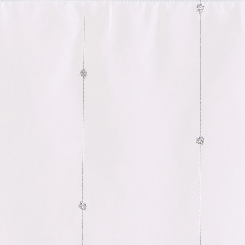 Vitrage COMÈTE coloris blanc 65 x 130 cm
