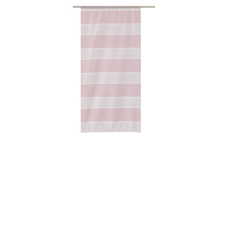 Vitrage LINY coloris rouge brique 58 x 120 cm