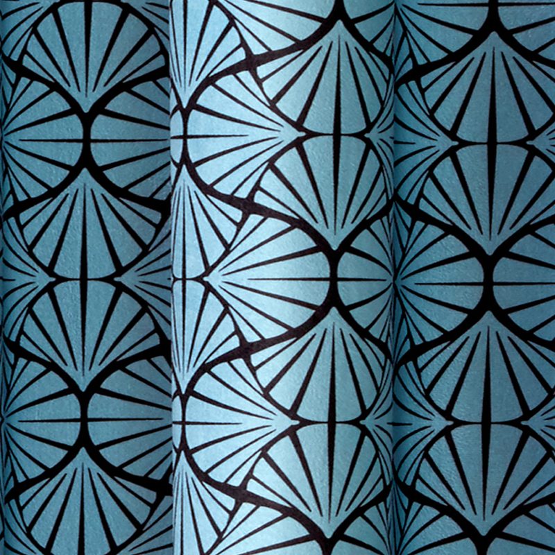 Rideau GARDEN coloris bleu grisé 140 x 260 cm