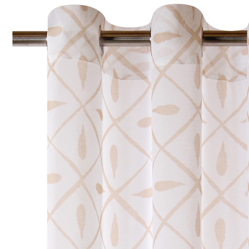 Voilage FAÏENCE coloris beige 135 x 260 cm