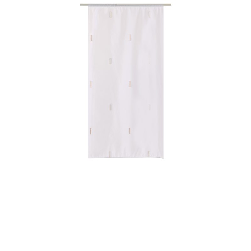 Vitrage CLUB coloris beige 65 x 130 cm