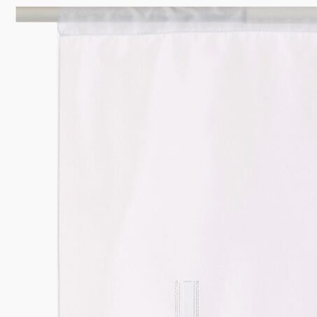 Vitrage CLUB coloris blanc 65 x 130 cm
