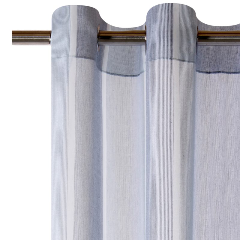 Voilage LINY coloris bleu 140 x 260 cm