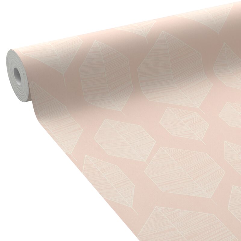 Papier peint intissé SIARA coloris rose poudré