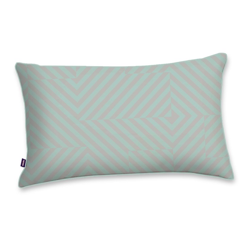Coussin WEFT coloris vert 30 x 50 cm