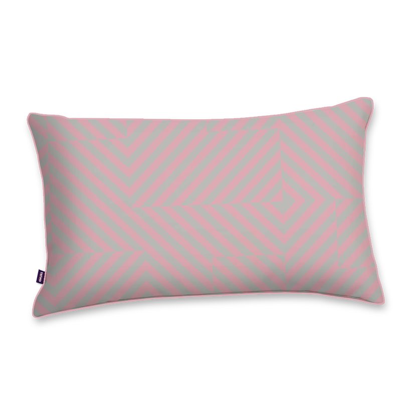 Coussin WEFT coloris rose 30 x 50 cm