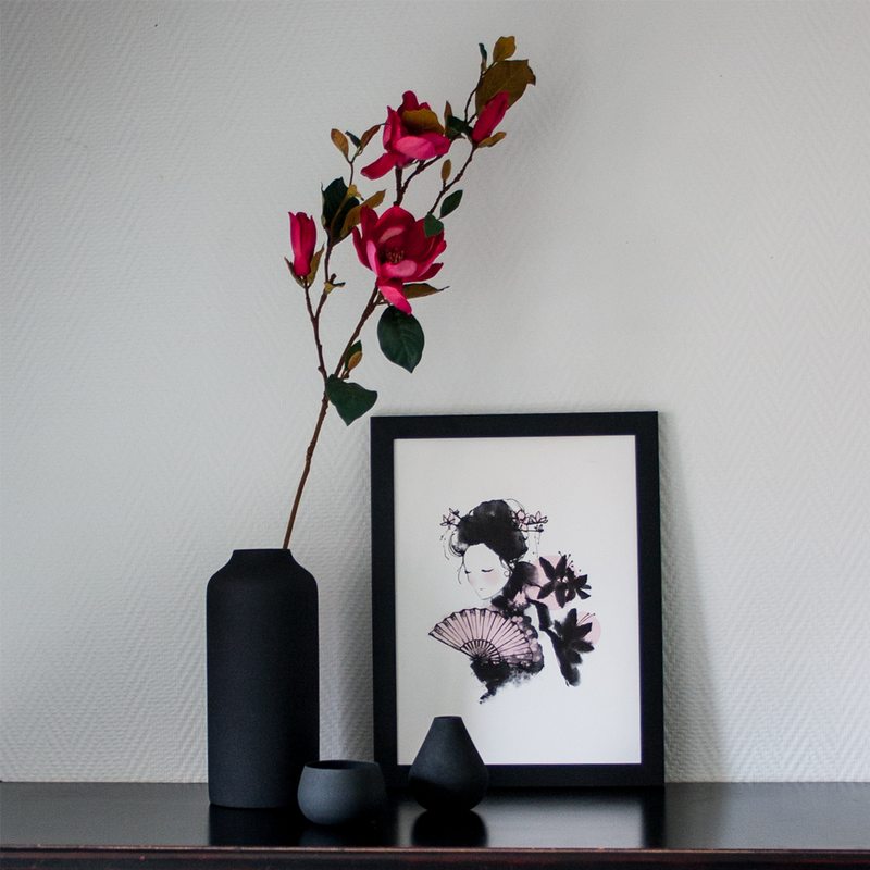 Tableau JAPANESE GEISHA 30 x 40 cm