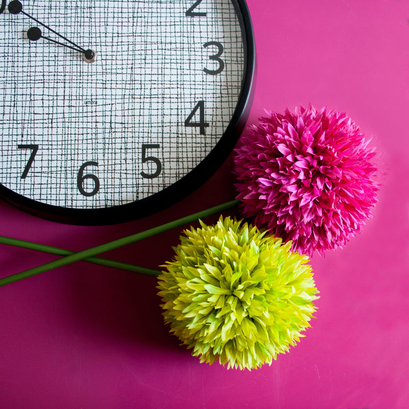 Fleur artificielle ALIUM BOULE coloris vert