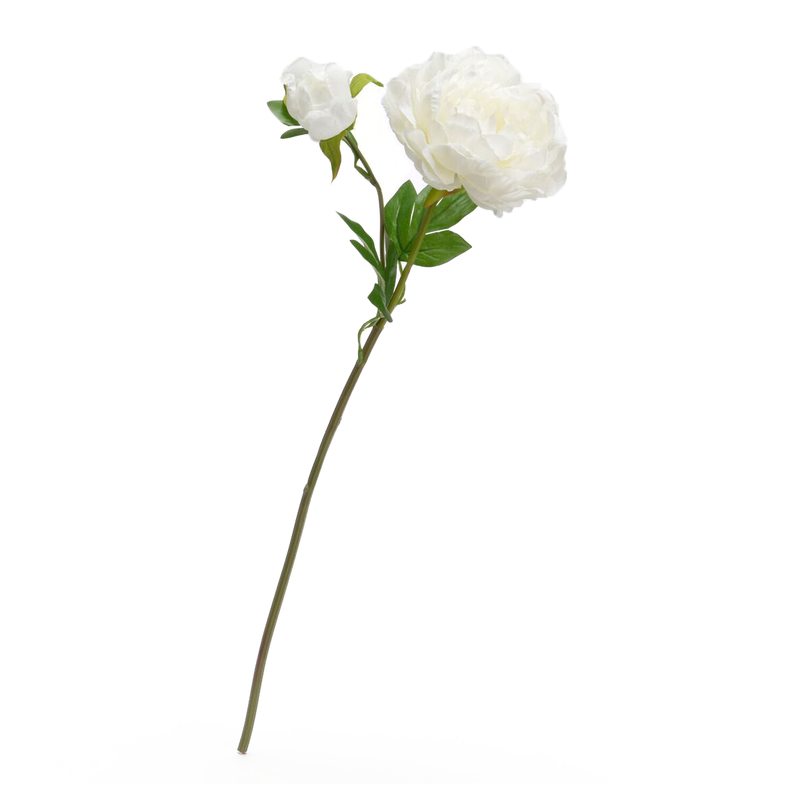 Fleur artificielle PIVOINE coloris blanc