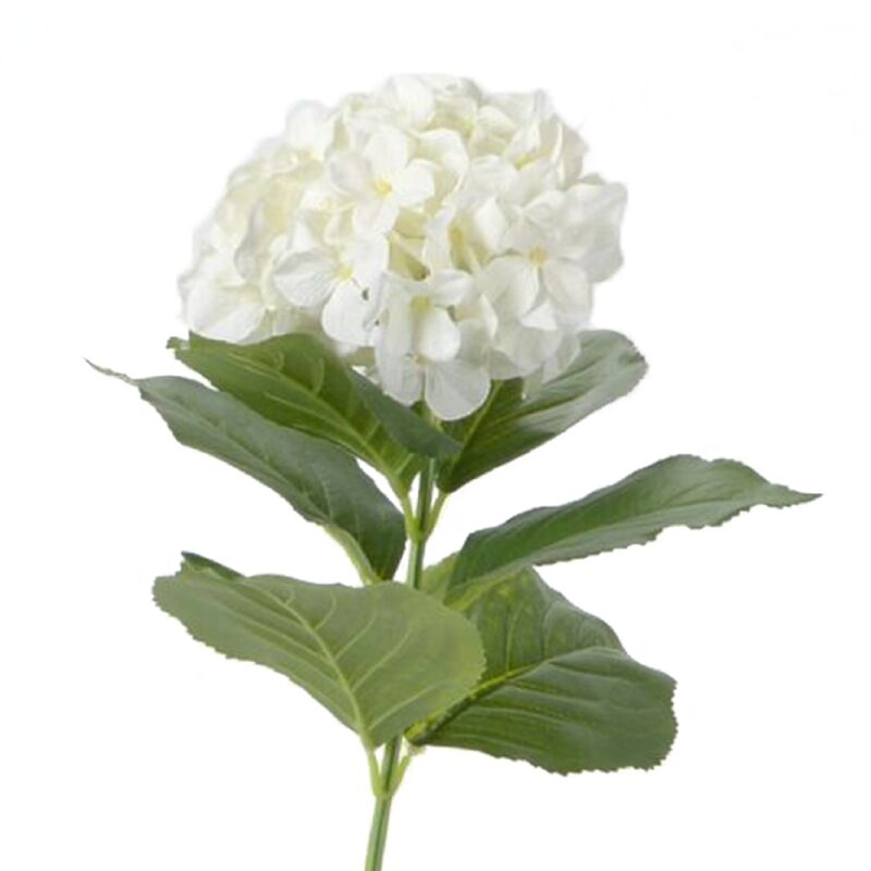 Fleur artificielle HORTENSIA coloris blanc