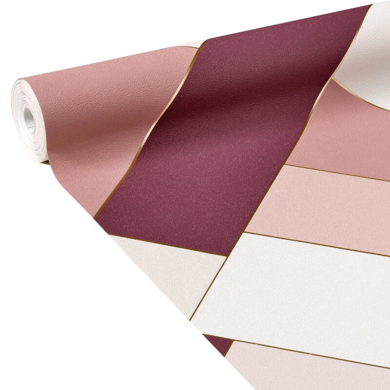 Papier peint intissé OLIVIA coloris rose anémone