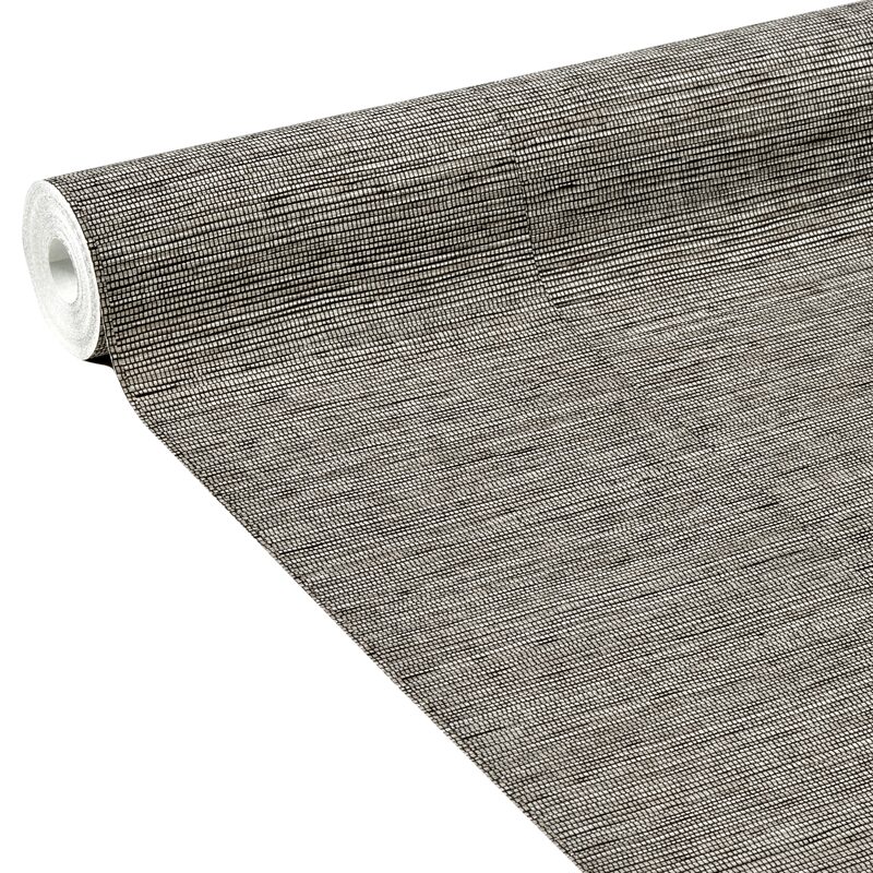 Papier peint intissé CURAÇAO coloris chocolat noir