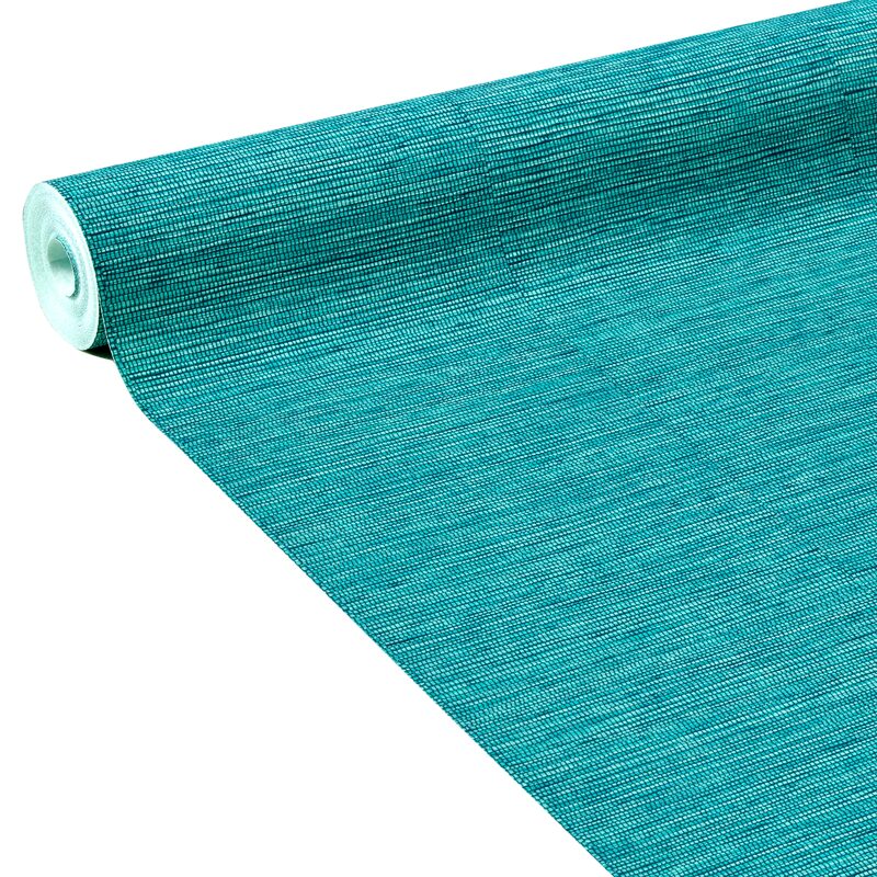 Papier peint intissé CURAÇAO coloris bleu vert