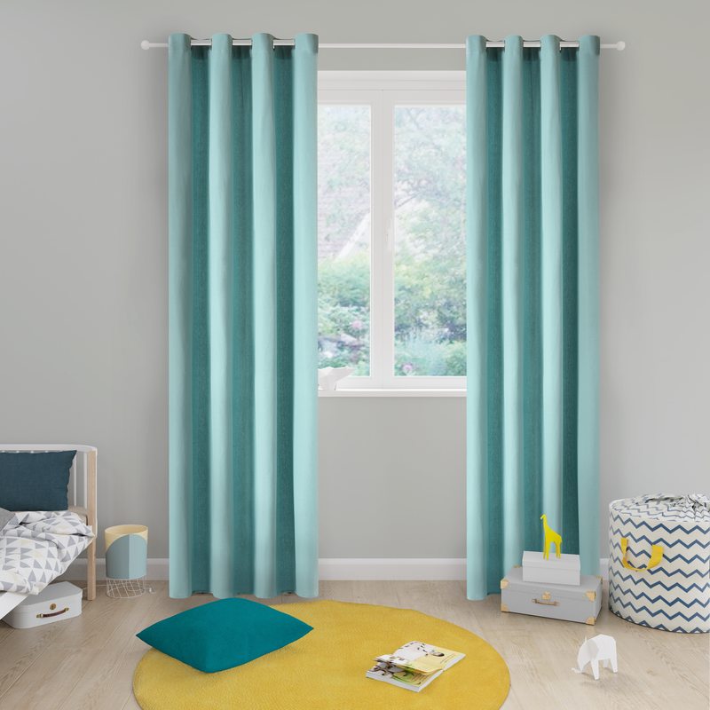 Rideau HOME coloris bleu ciel 140 x 260 cm