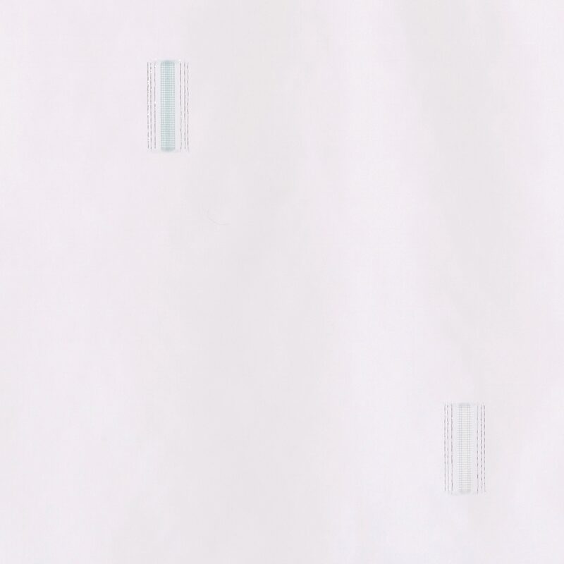Vitrage CLUB coloris bleu aqua 65 x 130 cm