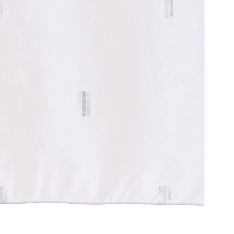 Vitrage CLUB coloris bleu aqua 65 x 130 cm