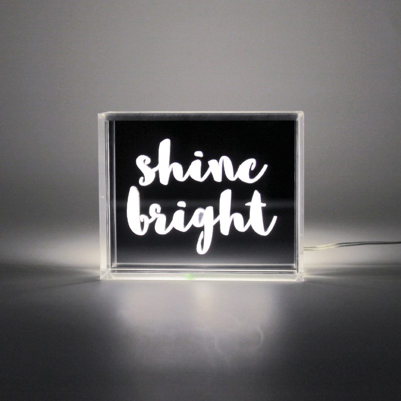 Objet lumineux WHITTY coloris blanc 15 x 10 cm
