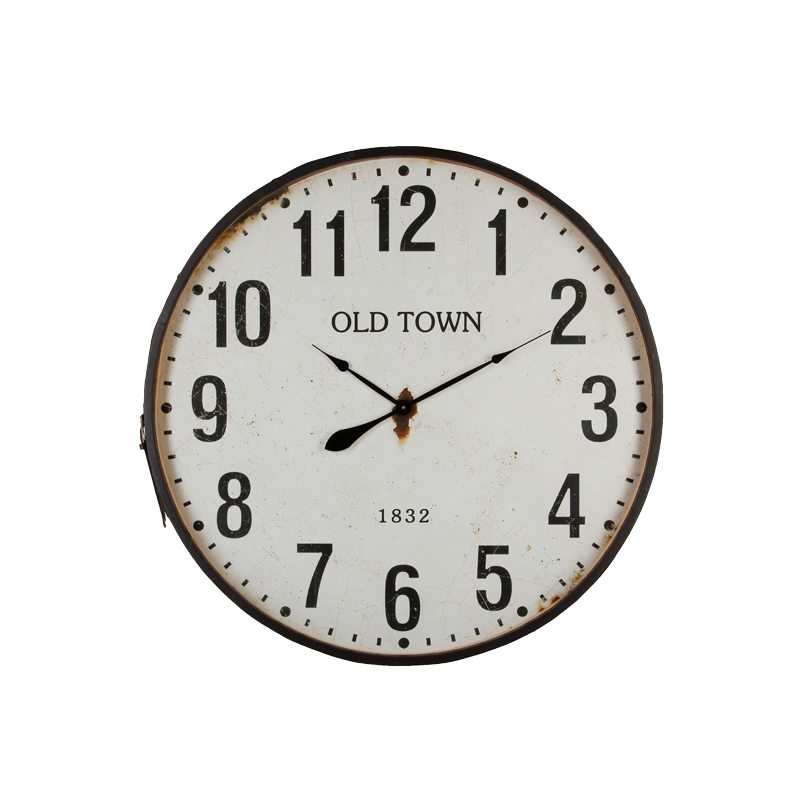 Horloge TANNAGE coloris blanc cassé