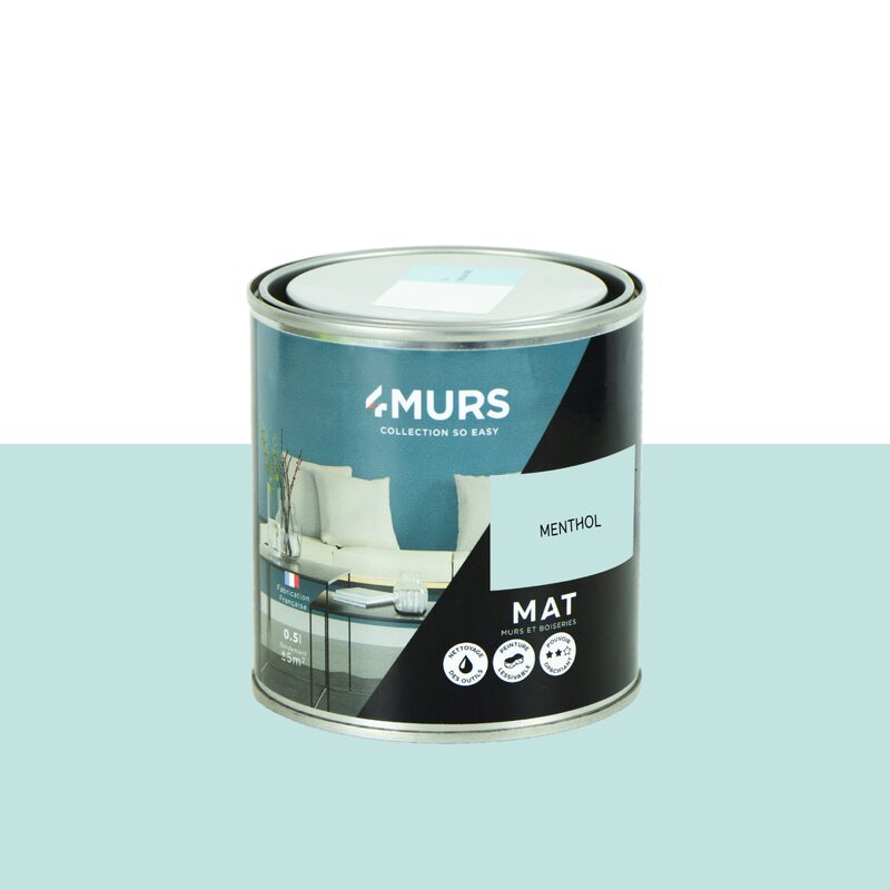 Peinture Finition SO EASY Acrylique menthol Mat 0,5 L