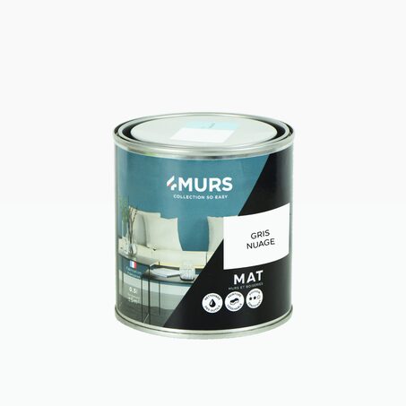 Peinture Finition SO EASY gris nuage Mat 0,5 L