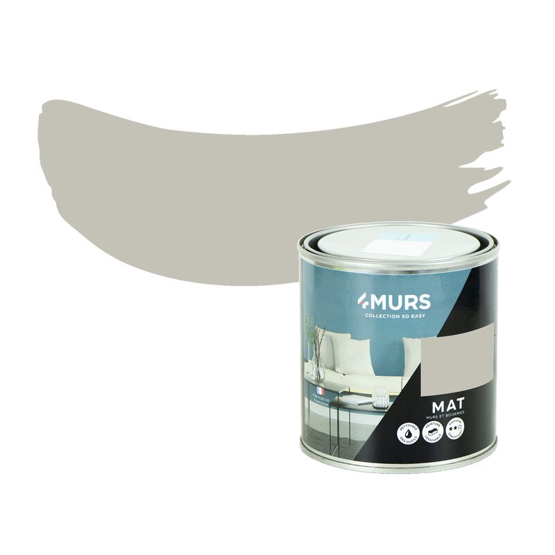 Peinture Multi-supports SO EASY Acrylique taupe clair Mat 2,5 L