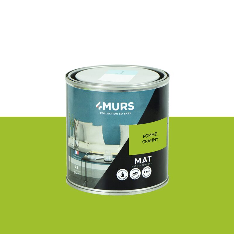 Peinture Finition SO EASY Acrylique pomme granny Mat 0,5 L