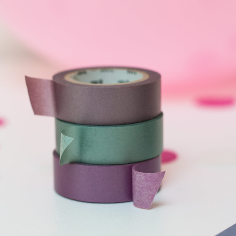 Masking tape PEARL coloris fuchsia