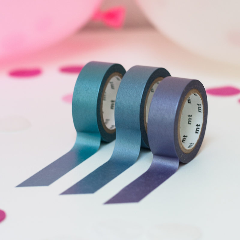 Masking tape PEARL coloris bleu