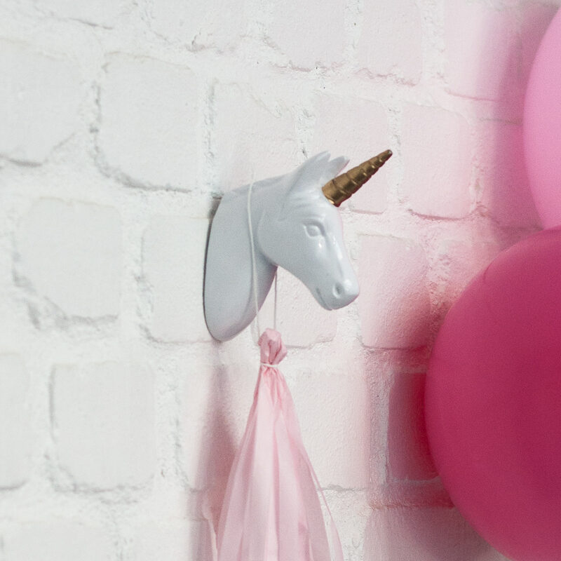 Patère STARGAZER UNICORN coloris blanc