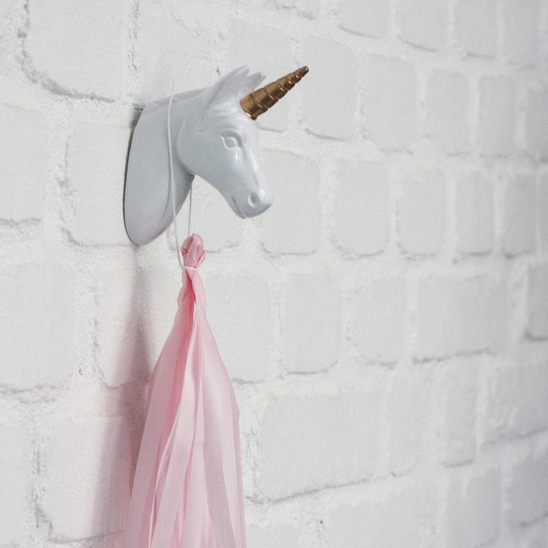Patère STARGAZER UNICORN coloris blanc