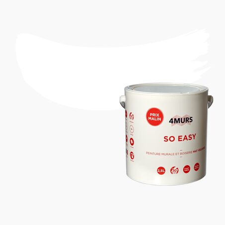 So Easy Peinture Multi-supports Peinture blanc 2,5 L