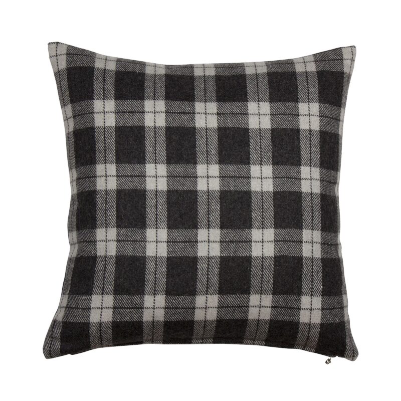 Coussin VERMONT coloris gris 45 x 45 cm